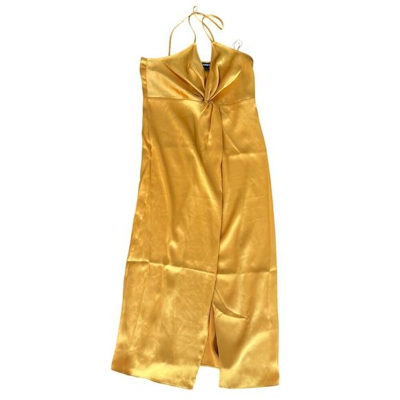 NWT Golden Yellow Slip Dress Womens S - Picture 8 of 10